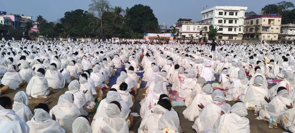 7,000 women in Assam’s Barpeta perform ‘Thiyanam’, aim for record books